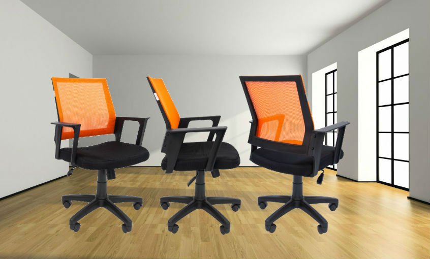 Слайд 6-Кресло для сотрудников РК 15 оранжевое